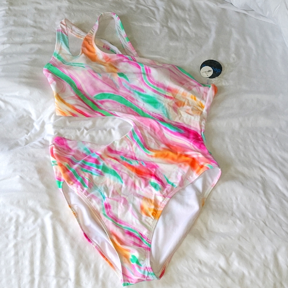 Colorful Swirl One-Piece Swimsuit